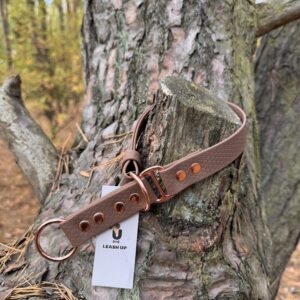Obroża półzaciskowa HEXA – Brownie