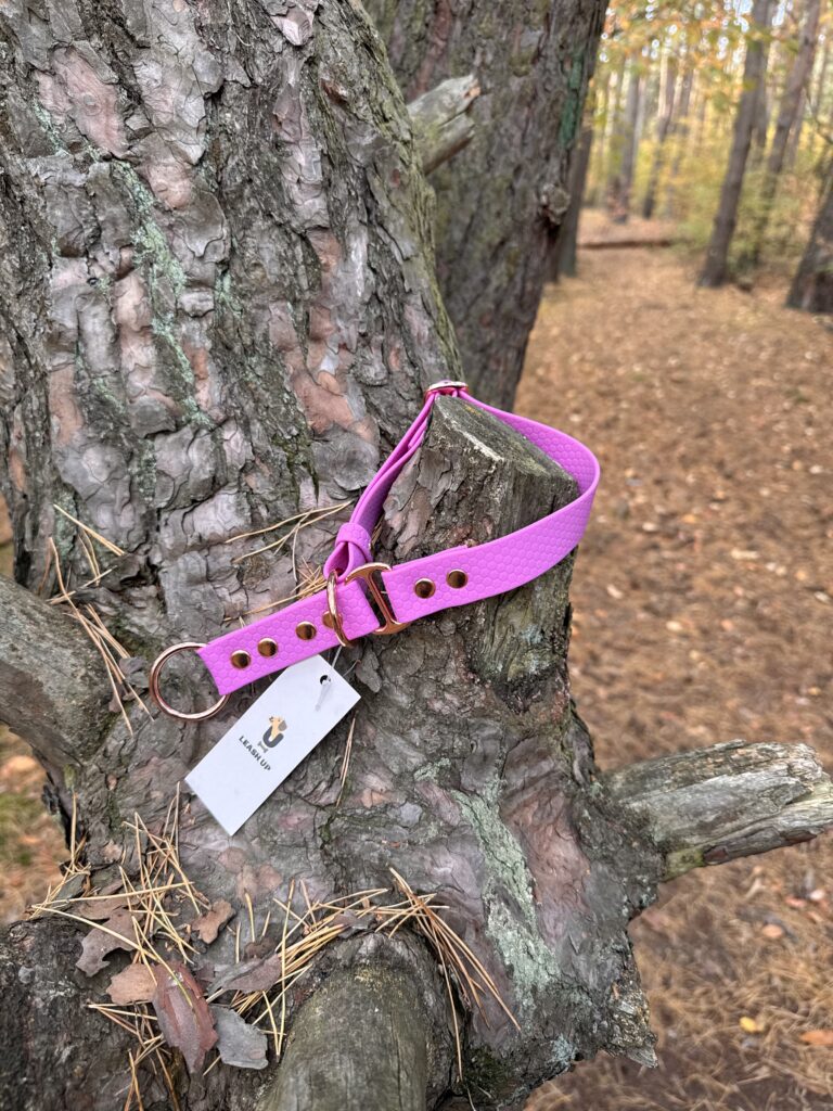 Obroża półzaciskowa HEXA – Lilac