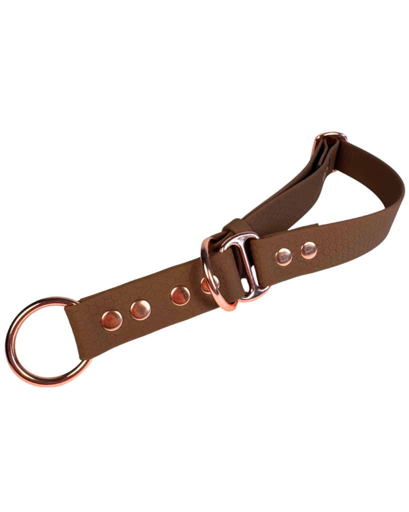Obroża półzaciskowa HEXA – Brownie