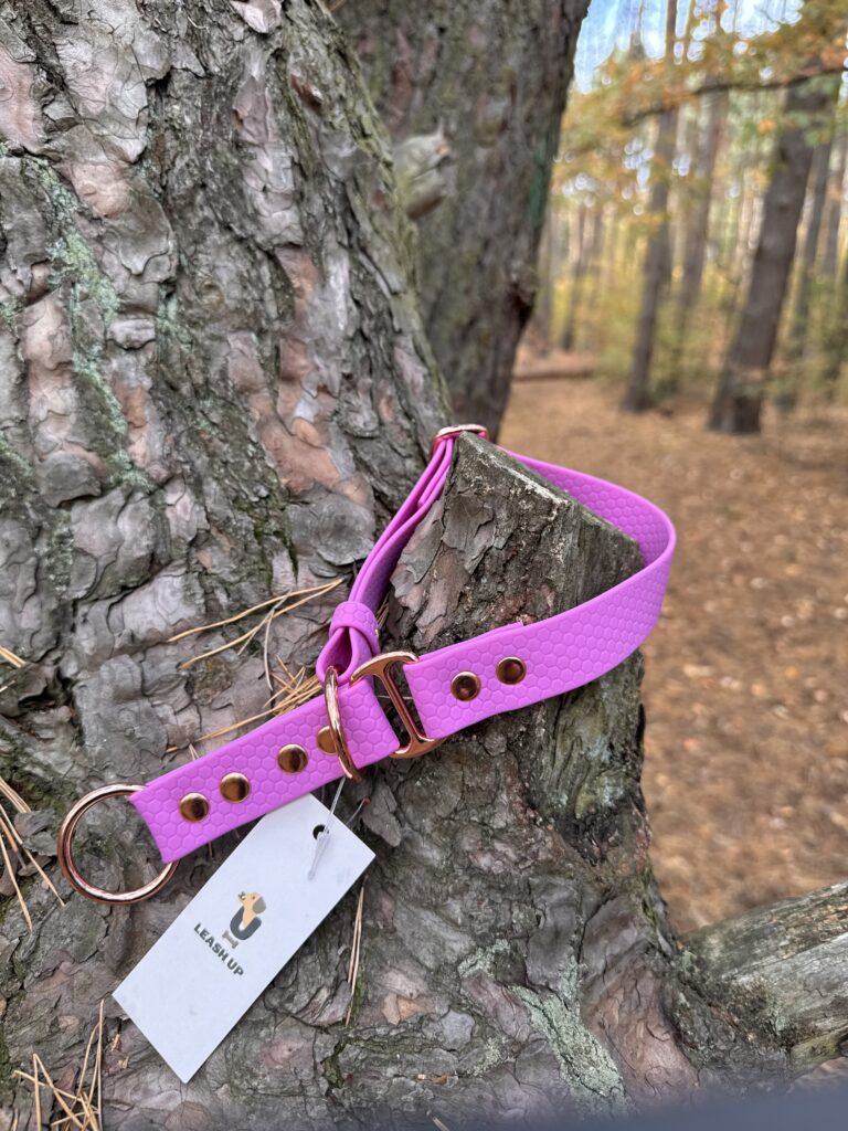 Obroża półzaciskowa HEXA – Lilac
