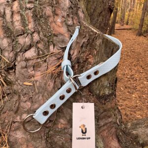 Obroża półzaciskowa HEXA – Baby Blue