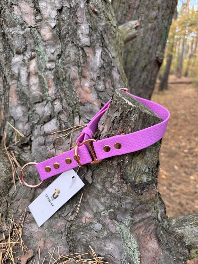 Obroża półzaciskowa HEXA – Lilac