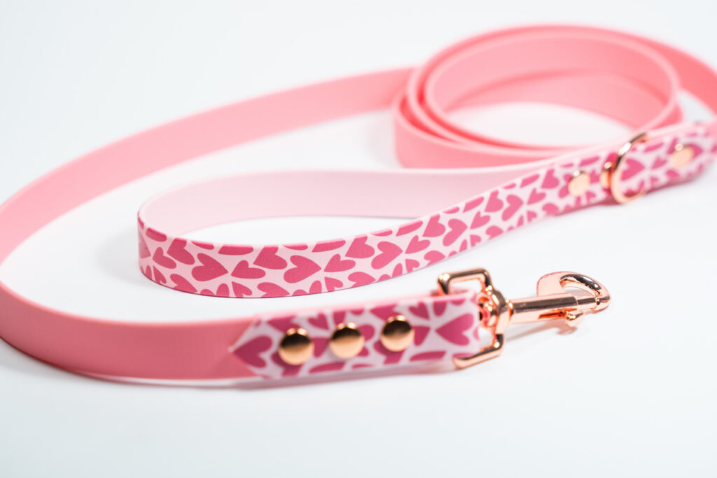 Smycz miejska BioThane® Be My Valentine