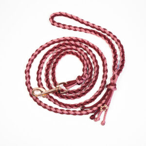 Smycz miejska pleciona paracord – personalizowana
