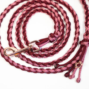 Smycz miejska pleciona paracord – personalizowana