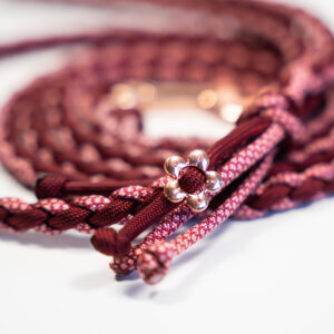 Smycz miejska pleciona paracord – personalizowana