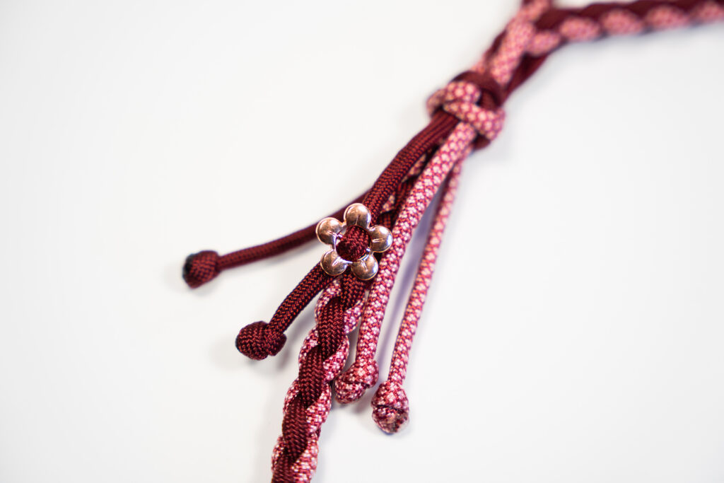 Smycz miejska pleciona paracord – personalizowana