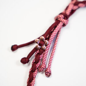 Smycz miejska pleciona paracord – personalizowana