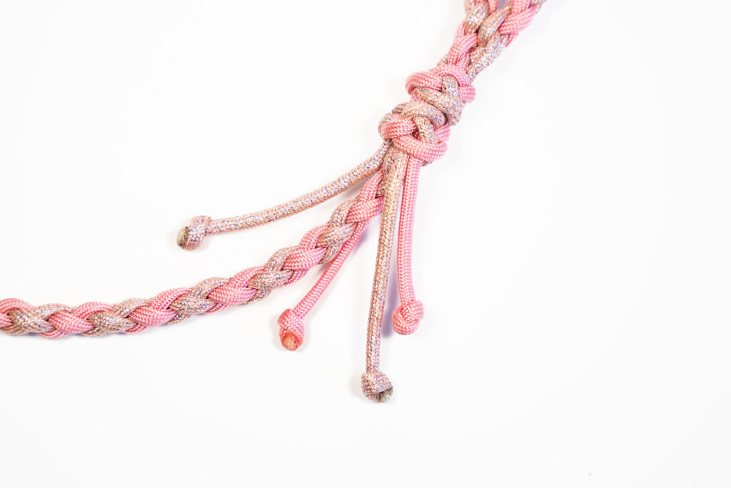 Smycz miejska pleciona paracord – personalizowana