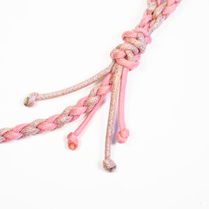 Smycz miejska pleciona paracord – personalizowana