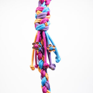 Smycz miejska pleciona paracord – personalizowana