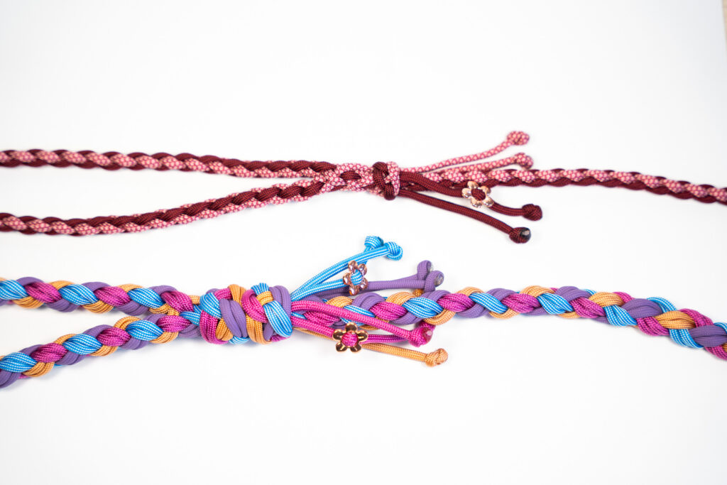 Smycz miejska pleciona paracord – personalizowana