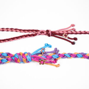 Smycz miejska pleciona paracord – personalizowana