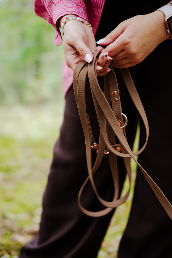 Smycz przepinana HEXA – Brownie