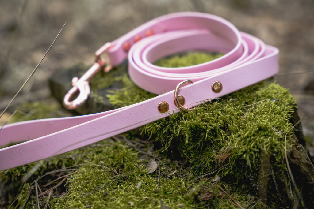 Smycz miejska BioThane® – Blush