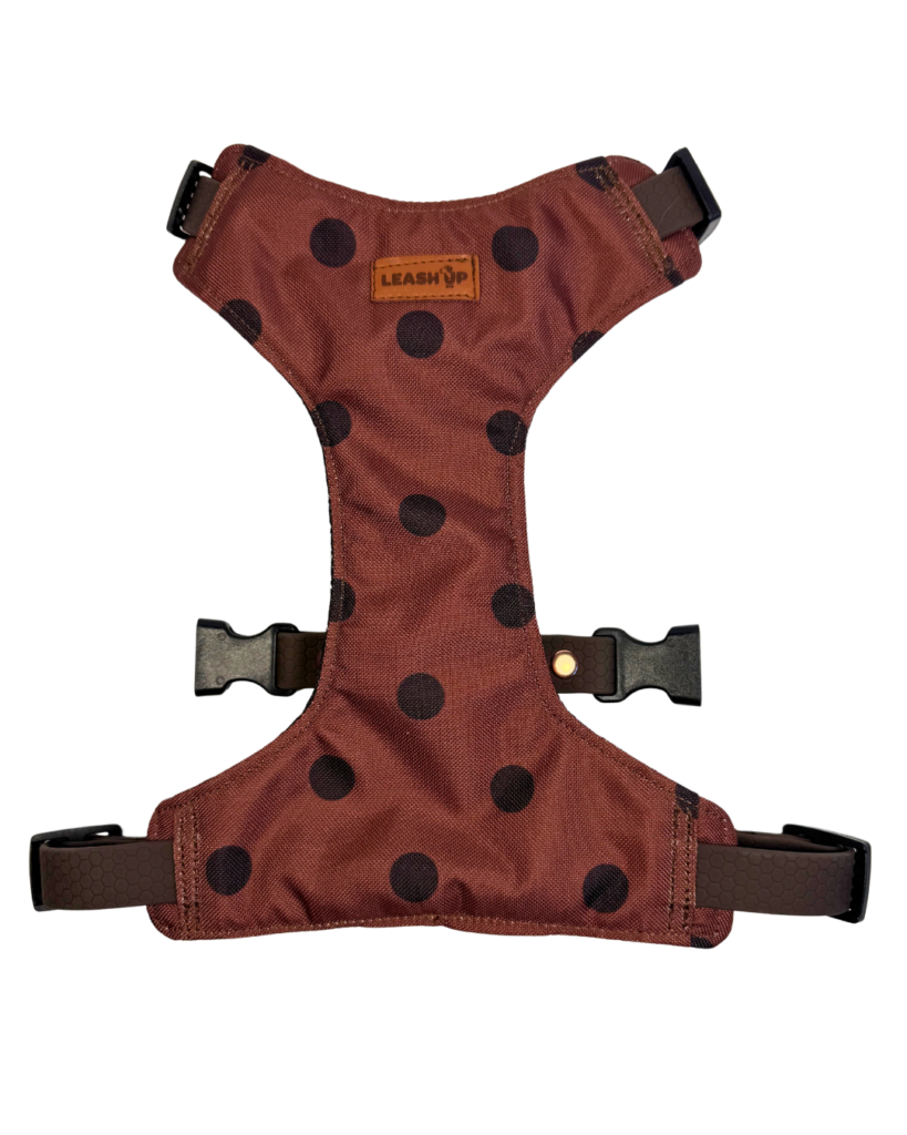 Szelki bezuciskowe Doggie Dots Chocolate HEXA