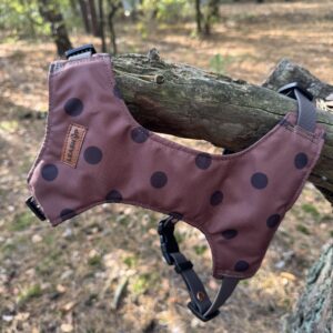 Szelki bezuciskowe Doggie Dots Chocolate HEXA