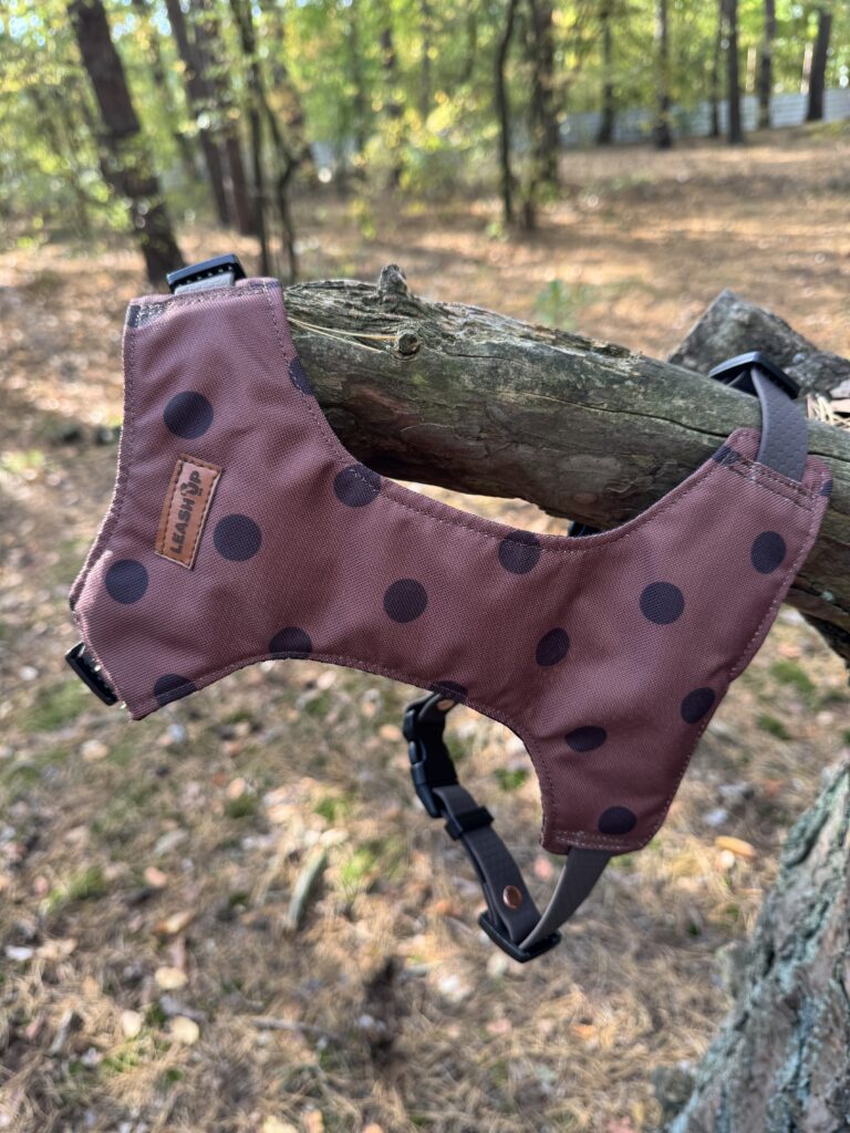 Szelki bezuciskowe Doggie Dots Chocolate HEXA