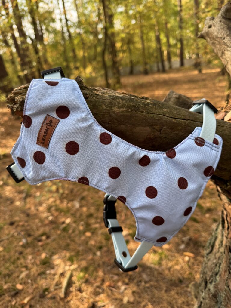 Szelki bezuciskowe Doggie Dots Blue HEXA